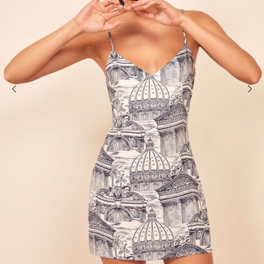 *Sold* Reformation Seville dress in Rome print